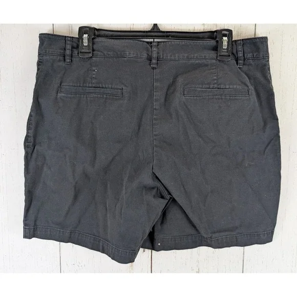 Talbots Size 16 Womens Black Chino Summer Casual Shorts - Picture 9 of 9